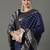 navy_blue woven design zari silk blend banarasi saree
