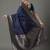 navy_blue woven design zari silk blend banarasi saree