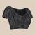 black black & golden embellished sequinned saree