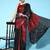 black black & maroon embellished sequinned saree