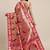 pink pink & gold-toned floral zari silk blend paithani saree