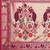 pink pink & gold-toned floral zari silk blend paithani saree