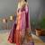pink pink & green ethnic motifs woven designed zari paithani saree
