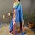 Pink pink & purple ethnic motifs woven design zari saree