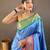 Pink pink & purple ethnic motifs woven design zari saree