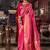 pink pink & golden ethnic motifs zari silk blend kanjeevaram saree