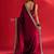 maroon embroidered satin saree
