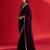 magenta embroidered satin saree