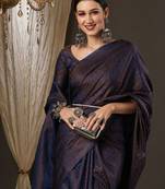 navy_blue ethnic motifs zari woven banarasi saree