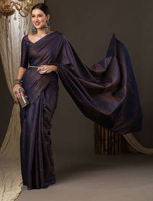 navy_blue ethnic motifs zari woven banarasi saree 2