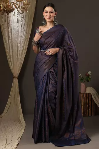 navy_blue ethnic motifs zari woven banarasi saree