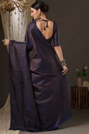 navy_blue ethnic motifs zari woven banarasi saree