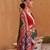 green green & red ethnic motifs woven design zari saree