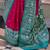 Blue women light blue & pink woven design zari silk blend paithani saree