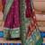 purple purple & green woven design zari silk blend saree