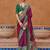 purple purple & green woven design zari saree