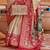 Green ethnic motifs printed silk blend saree