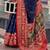Pink floral printed silk blend saree