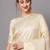 beige beige & gold-toned woven design zari silk blend banarasi saree