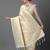cream cream-coloured & gold-toned woven design silk blend banarasi saree