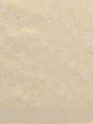 cream cream-coloured & gold-toned woven design silk blend banarasi saree 5