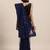 navy_blue navy blue & white floral embroidered net saree
