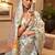 Gold woven design zari silk blend kanjeevaram saree