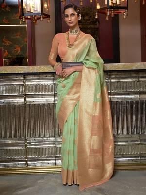 Purple ombre pure georgette saree 1