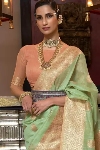 Purple ombre pure georgette saree