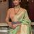 Purple ombre pure georgette saree