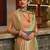 Purple ombre pure georgette saree
