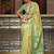 yellow yellow & green ethnic motifs zari poly linen bagru saree