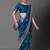 blue ethnic motifs woven design zari silk blend banarasi saree