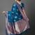 blue ethnic motifs woven design zari silk blend banarasi saree