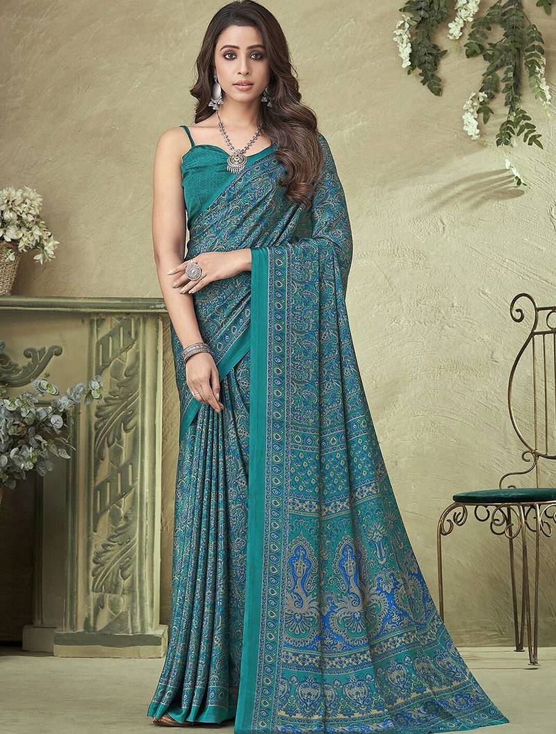 Purple purple woven design zari silk blend paithani saree