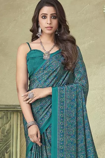 Purple purple woven design zari silk blend paithani saree