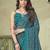 Purple purple woven design zari silk blend paithani saree