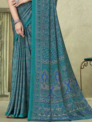 Purple purple woven design zari silk blend paithani saree 3
