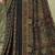 black floral printed silk blend saree