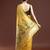 yellow floral woven design zari muga saree