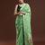 green floral muga saree