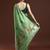 green floral muga saree