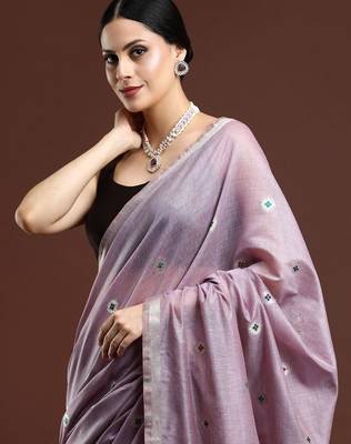 Blue blue woven design zari silk blend paithani saree 2