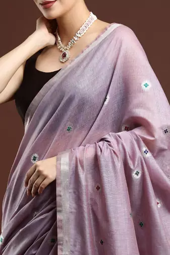 Blue blue woven design zari silk blend paithani saree