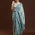 Blue blue & gold-toned ethnic motifs cotton saree