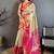 gold woven design zari silk blend kanjeevaram saree