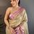 gold woven design zari silk blend kanjeevaram saree