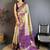 gold woven design zari silk blend kanjeevaram saree