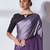 purple ombre pure georgette saree