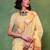 yellow woven design zari silk blend saree